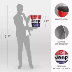 American Art Décor Jeep Metal Trash Bin 8 American Art Décor Jeep Metal Trash Bin -Storage And Cleaning 56196889 CC ALT3