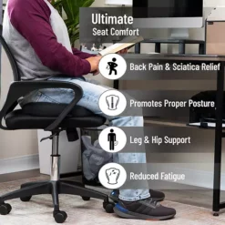 Mind Reader Memory Foam Seat Cushion With Air-Cloud Technology -Storage And Cleaning 56317383 CC ALT2