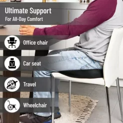 Mind Reader Memory Foam Seat Cushion With Air-Cloud Technology -Storage And Cleaning 56317383 CC ALT3