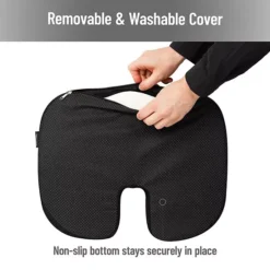 Mind Reader Memory Foam Seat Cushion With Air-Cloud Technology -Storage And Cleaning 56317383 CC ALT5