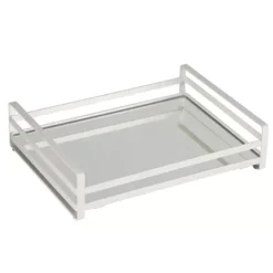 Home Details Flat Wired Rails Large Vanity Tray