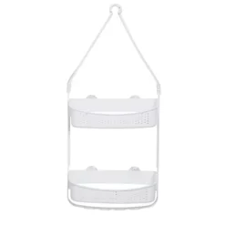 Bath Bliss 2 Way Convertible Shower Caddy -Storage And Cleaning 5739531 White