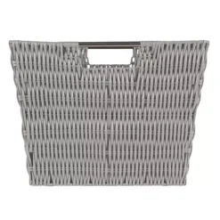 Simplify Large Rattan Storage Tote Basket -Storage And Cleaning 5828819 ALT3