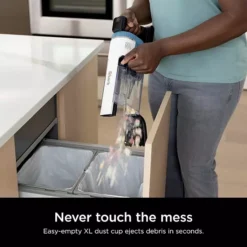 Shark® Pro Cordless Vacuum With Clean Sense IQ & Odor Neutralizer, PowerFins Plus Brushroll, Includes Duster Crevice Tool & Pet Multi Tool, 40 Minute Runtime, HEPA Filter, Light Blue (IZ562H) 29 Shark® Pro Cordless Vacuum With Clean Sense IQ & Odor Neutralizer, PowerFins Plus Brushroll, Includes Duster Crevice Tool & Pet Multi Tool, 40 Minute Runtime, HEPA Filter, Light Blue (IZ562H) -Storage And Cleaning 5865586 ALT9