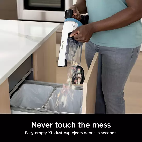 Shark® Pro Cordless Vacuum With Clean Sense IQ & Odor Neutralizer, PowerFins Plus Brushroll, Includes Duster Crevice Tool & Pet Multi Tool, 40 Minute Runtime, HEPA Filter, Light Blue (IZ562H) 15 Shark® Pro Cordless Vacuum With Clean Sense IQ & Odor Neutralizer, PowerFins Plus Brushroll, Includes Duster Crevice Tool & Pet Multi Tool, 40 Minute Runtime, HEPA Filter, Light Blue (IZ562H) - Image 13