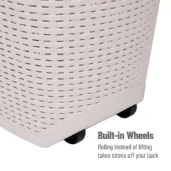Mind Reader 60 Liter Mobile Laundry Hamper -Storage And Cleaning 5963541 ALT2