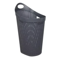 Mind Reader 60 Liter Mobile Laundry Hamper -Storage And Cleaning 5963541 Gray