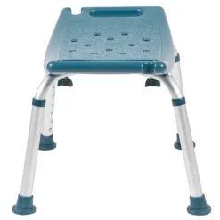Emma And Oliver Tool-Free 300 Lb. Capacity, Adjustable Navy Bath & Shower Chair W/ Non-slip Feet -Storage And Cleaning 5985031 ALT4
