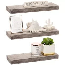 Sorbus Set Of 3 Floating Shelves -Storage And Cleaning 6202680 ALT11