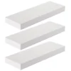 Sorbus Set Of 3 Floating Shelves -Storage And Cleaning 6202680 White