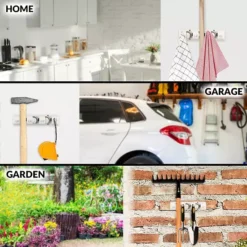 Zulay Home Mop And Broom Organizer Wall Mount -Storage And Cleaning 6242448 ALT4