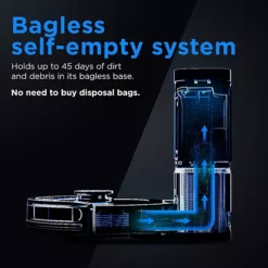 Shark® Matrix Self-Empty Robot Vacuum With Bagless, 45-Day Capacity Base, Self-Cleaning Brushroll For Pet Hair, No Spots Missed On Carpets And Hard Floors, Precision Home Mapping, WiFi Black/Silver (RV2310AE) -Storage And Cleaning 6305386 ALT4