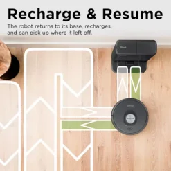 Shark® Matrix Self-Empty Robot Vacuum With Bagless, 45-Day Capacity Base, Self-Cleaning Brushroll For Pet Hair, No Spots Missed On Carpets And Hard Floors, Precision Home Mapping, WiFi Black/Silver (RV2310AE) -Storage And Cleaning 6305386 ALT7