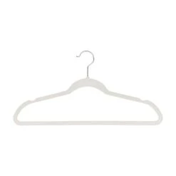Belle Maison Flocked Hangers 25-Pack Set 14 Belle Maison Flocked Hangers 25-Pack Set -Storage And Cleaning 6375345 White 1