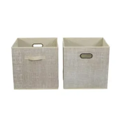 Household Essentials 2-Piece Fabric Storage Bin Set -Storage And Cleaning 6385040 ALT5