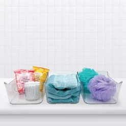 Belle Maison 3-pc. Clear Plastic Organizer Bin Set -Storage And Cleaning 6426872 ALT