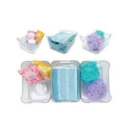 Belle Maison 3-pc. Clear Plastic Organizer Bin Set -Storage And Cleaning 6426872 ALT4