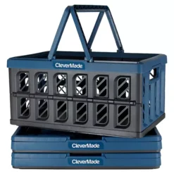 Clevermade Collapsible Storage Bin 3-piece Set -Storage And Cleaning 6494769 Ocean