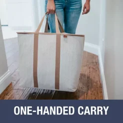 Clevermade Collapsible Laundry Caddy LUXE 2-piece Set -Storage And Cleaning 6494787 ALT3