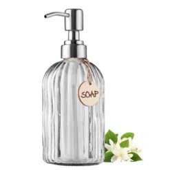 Zulay Kitchen 16oz Glass Hand Soap Dispenser