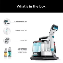 Shark® Stainstriker™ Portable Carpet & Upholstery Cleaner, Spot & Stain Remover, 3 Attachments, Perfect For Pets, Tough Stain Removal, Carpet, Area Rug, Upholstery, Cars & More, Eliminates Odors Instantly Including Pet Urine (PX201) -Storage And Cleaning 6539662 ALT7