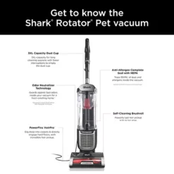 Shark Rotator Pet Upright Vacuum With PowerFins HairPro And Odor Neutralizer Technology (ZU102) -Storage And Cleaning 6539669 ALT94