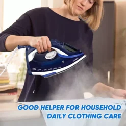 Aemego Steam Iron For Clothes Lightweight Portable Iron With Non Stick Ceramic Soleplate Anti Drip Vertical Irons For Ironing Clothes Self-Clean Auto-Off Function Small Size For Home Travel -Storage And Cleaning 6598221 ALT3