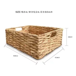 Sonoma Goods For Life® Natural Everyday Wide Wicker Basket 12 Sonoma Goods For Life® Natural Everyday Wide Wicker Basket -Storage And Cleaning 6609152 ALT4