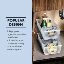 Madesmart Two Tier Organizer With Dividers 9 Madesmart Two Tier Organizer With Dividers -Storage And Cleaning 6614249 ALT3