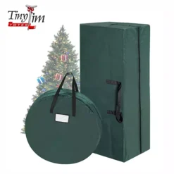 Tiny Tim Totes 10-Foot Christmas Tree And Wreath Storage Bags 2-Piece Set -Storage And Cleaning 6692515 ALT