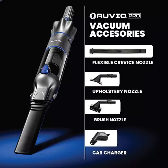Ruvio 4-Piece Car Charger, Crevice Nozzle, Brush Nozzle, And Upholstery Nozzle Shop Vacuum Attachments Set 7 Ruvio 4-Piece Car Charger, Crevice Nozzle, Brush Nozzle, And Upholstery Nozzle Shop Vacuum Attachments Set - Image 5