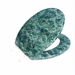 Round Wood Toilet Seat -Storage And Cleaning 6777166 Jade