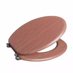 Round Wood Toilet Seat -Storage And Cleaning 6777166 Wooden