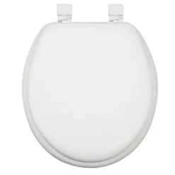 Round Padded Toilet Seat -Storage And Cleaning 6777195 White 1
