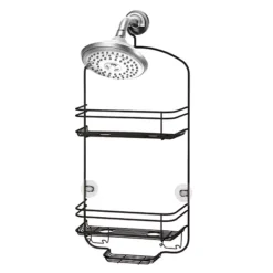 IDesign Medium Shower Caddy -Storage And Cleaning 6783125 Black