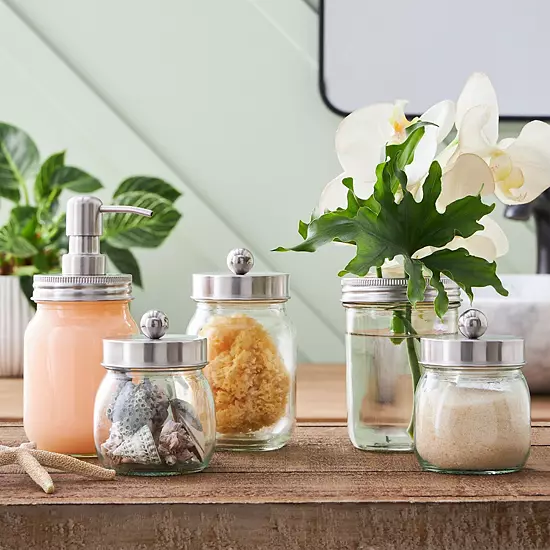 Home Complete 5 Piece Bathroom Accessories Set 11 Home Complete 5 Piece Bathroom Accessories Set - Image 9