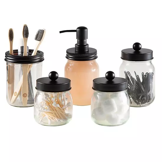 Home Complete 5 Piece Bathroom Accessories Set 14 Home Complete 5 Piece Bathroom Accessories Set - Image 12