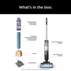 Shark® HydroVac™ MessMaster™ Cordless Heavy Duty 3-in-1 Vacuum Mop And Self-Cleaning System -Storage And Cleaning 6852510 ALT9