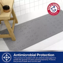 Arm & Hammer Performance Foam Ribbed Tub / Shower Mat -Storage And Cleaning 6941006 ALT3