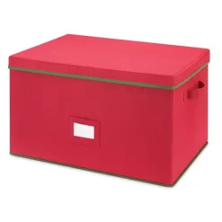 Whitmor Christmas Red Storage Box