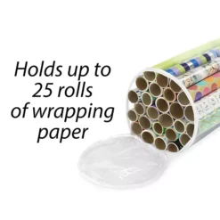 Whitmor Clear Gift Wrap Organizer Roll -Storage And Cleaning 7046293 ALT5