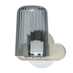1 Set Wall Mounted Toothbrush Holder With Cup For Bathrooms