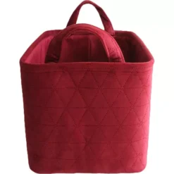 Decorative Decor Co Quilted Velvet Basket 14 Decorative Decor Co Quilted Velvet Basket -Storage And Cleaning 7079749 ALT4