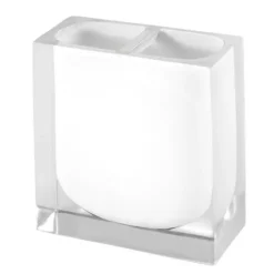 IZOD Marina Toothbrush Holder -Storage And Cleaning 7080637 Clear
