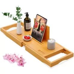 Bathtub Caddy Tray Lite -Storage And Cleaning 7089768 Natural