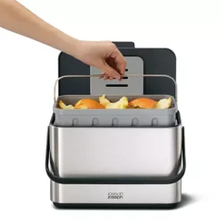 Joseph Joseph Collect 4-Liter Stainless Steel Food Waste Compost Caddy -Storage And Cleaning 7095929 ALT5