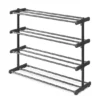 Whitmor 4-Tier Extendable Shoe Rack -Storage And Cleaning 7096361