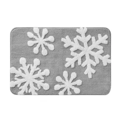 VCNY Home Winter Snowflake 16-pc. Shower Curtain Bath Set -Storage And Cleaning 7237520 ALT2