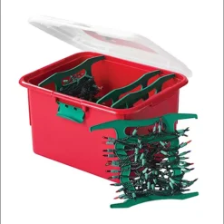 Homz 2-Pack Light Wrap Storage Containers With 4 Cord Wraps -Storage And Cleaning 7266874 ALT2