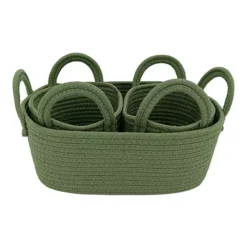 Sonoma Goods For Life® 3-Pack Rope Storage Baskets -Storage And Cleaning 7292667 Green